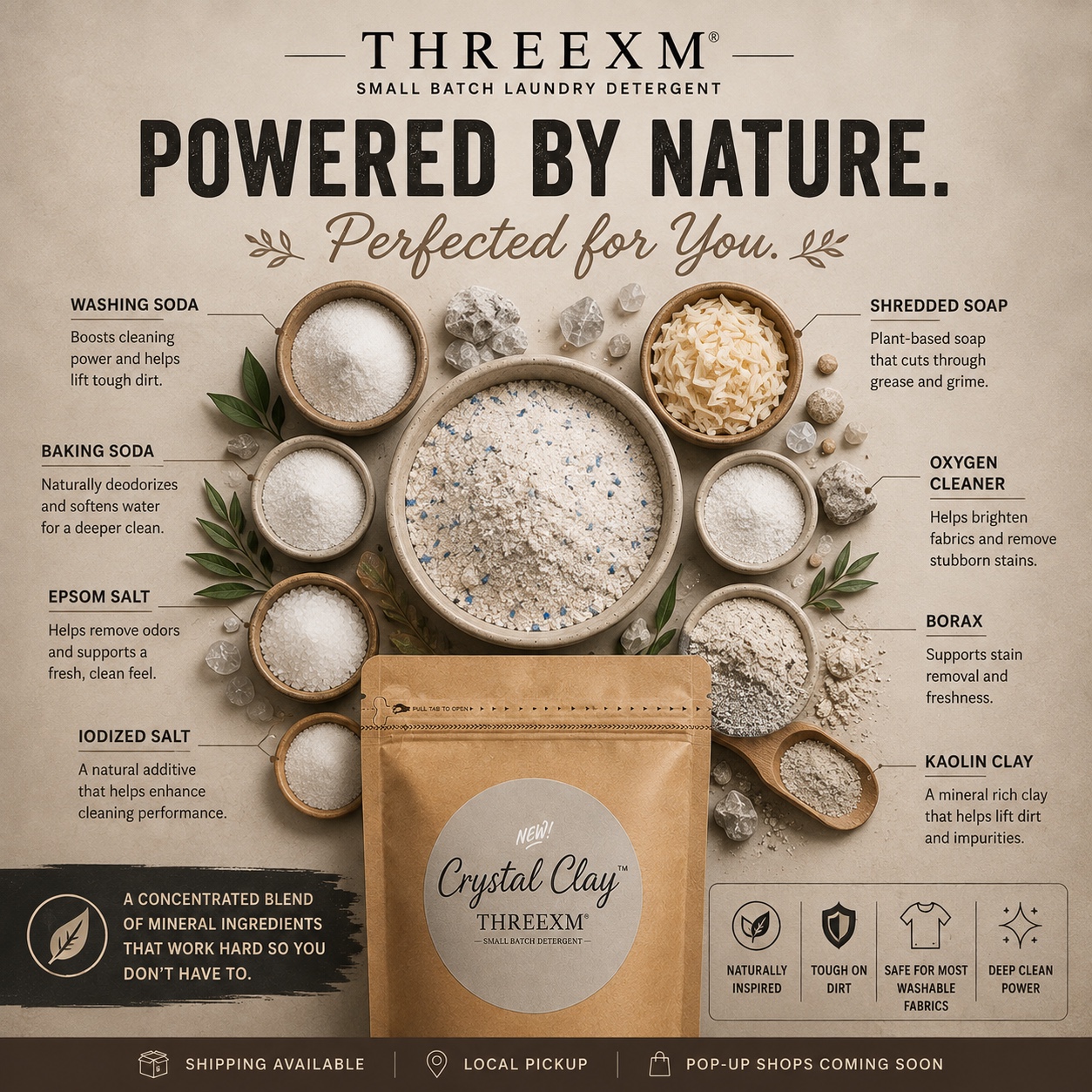 Powered by nature — Crystal Clay ingredient breakdown
